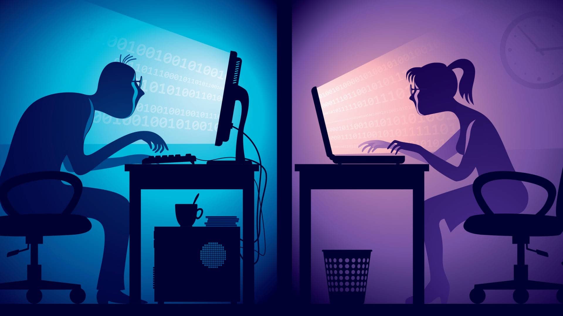 Ilustración de seguridad informática